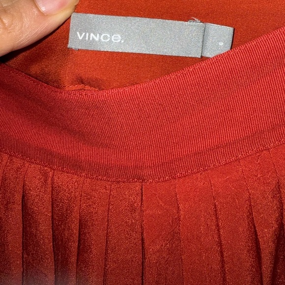 VINCE - High-waist Pleated Culotte - size 6 - Pants In Paprika - Picture 12 of 12